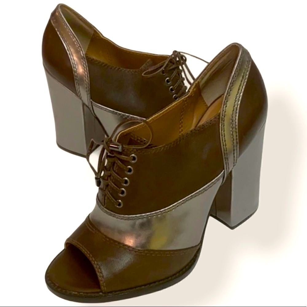 Daniblack open toed shoe booties size 8.5 A14‎